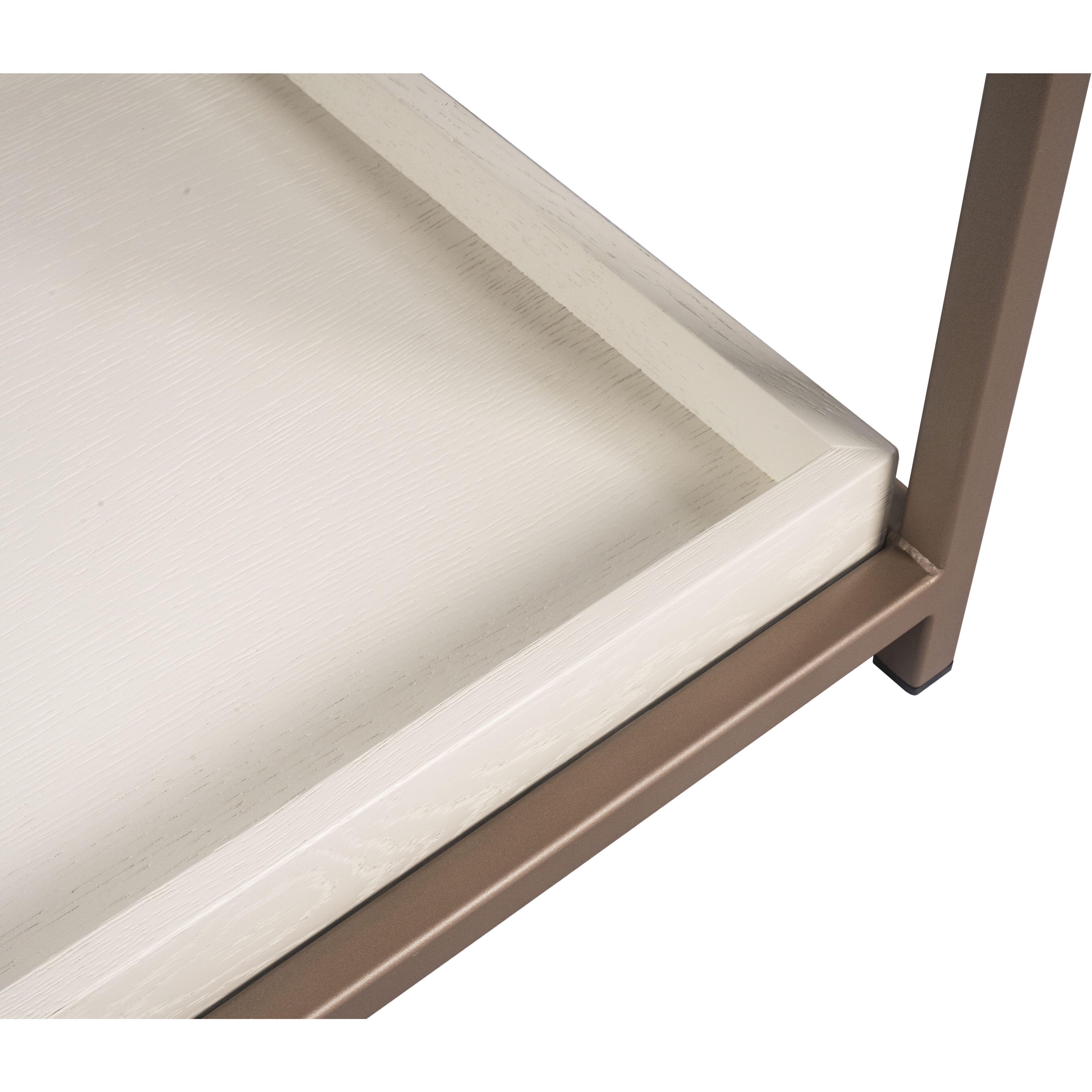 Rebel 23.5 X 23.5 inch Champagne Gold / Cream Night Stand, Small